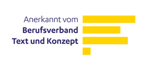 Siegel des Berufsverbands Text und Konzept