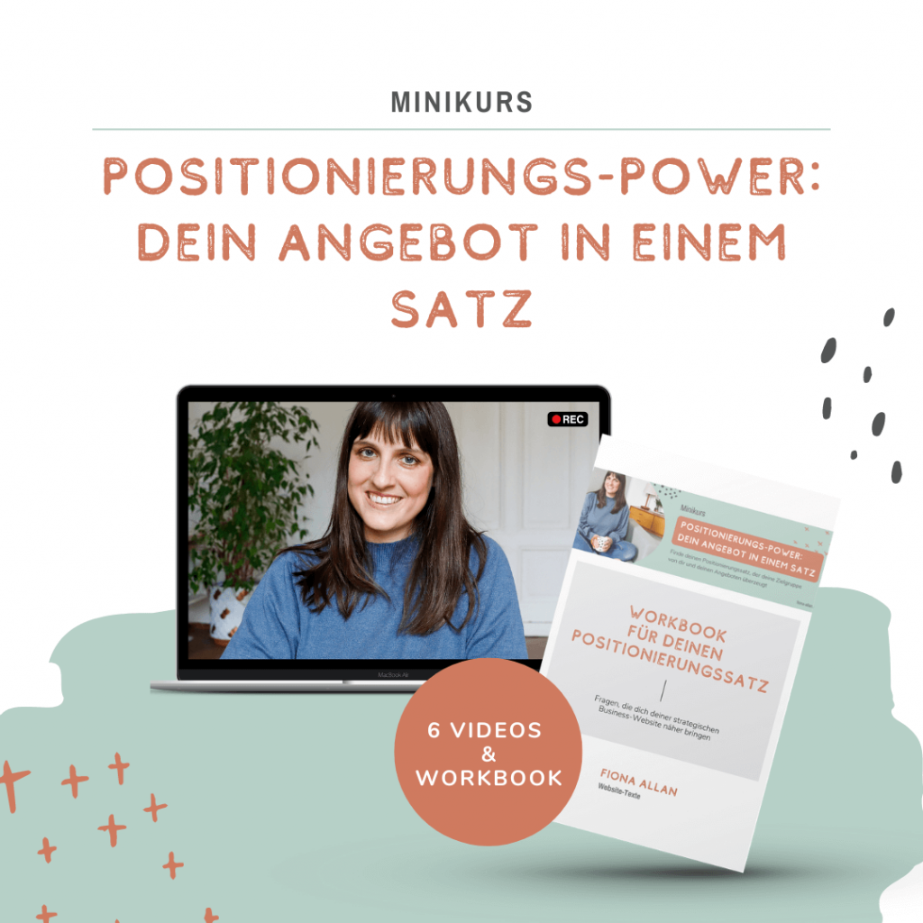 Minikurs Positionierungssatz erstellen